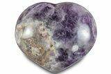 Polished Chevron Amethyst Heart - Madagascar #286168-1